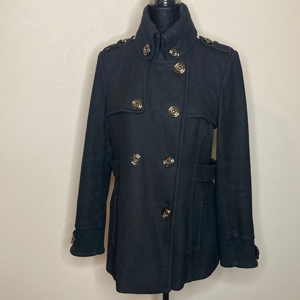 Green with Envy wool pea coat